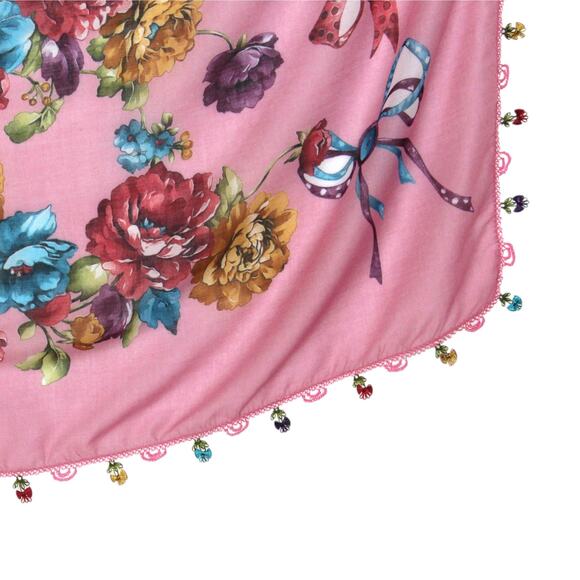 Tulbent Scarf Handmade Crochet Detailing NWOT - Picture 7 of 9